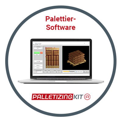 Die Palettier-Software DAHL LogiSort ist Serien-Bestandteil des PALLETIZING KIT.